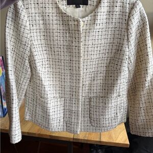 Banana Republic Cream Tweed Jacket